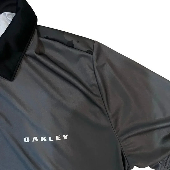 Oakley Camo Back Evo Golf Short Sleeve Polo Shirt Size Small - Picture 9 of 12